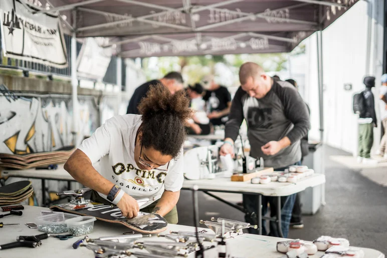 <!--cotc19finals-->

Boards for Bros was all set up for another build day. And the volunteers handled it in record time.
