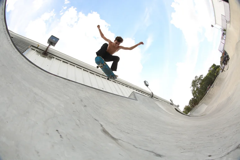 <!--NEWCOURSE16-->

By the way, did I mention there's FREE SKATING going on from now until September 28? The Pro Course is unskateable, but the Concrete Course and Mini-Course are still open. Dustin Lehner takes advantage.