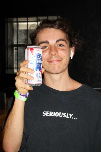 <!--dcssvid-->

Sly is finally old enough to pose in beer photos! Thanks to DC for the free sauce.
