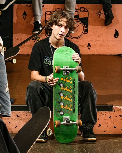 Mikey is reppin’ our new Doughboy deck. Grab one in the shop!

<!--schoolsoutjam2023-->