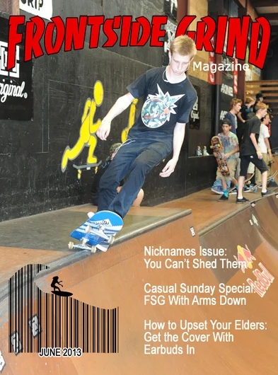 The Editor welcomes Dirt Weasel to the cover of a new issue of Frontside Grind Magazine.<!-- School's Out Jam 2013 Presented by Krew -->