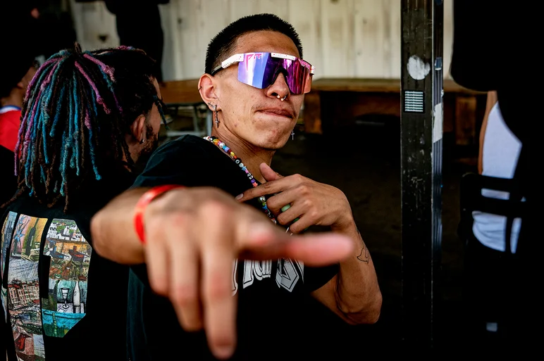 Greeted by Greg Rodriguez settin’ out those righteous vibes. 
<!—tampam2022qualifiers—>