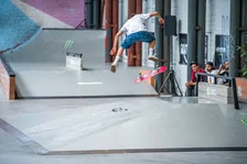 Fully extended fakie