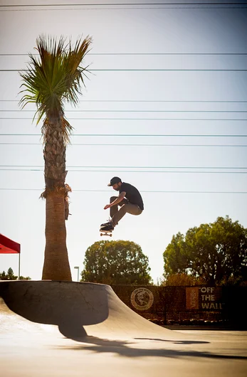 <!--dawwroadtrip16-->

The in-house palm tree might not be looking so hot, luckily Zitzer’s FS Ollie is piping!