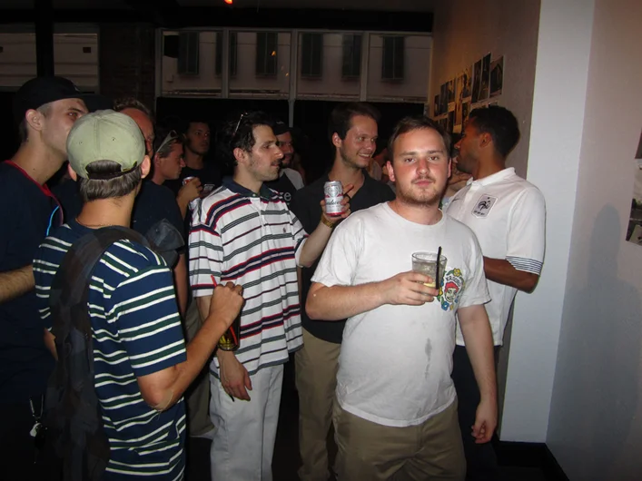 <!--veervidphotos-->
Everyone was pretty stoked on the photo show. You can see all of the prints below, right after these party shots.