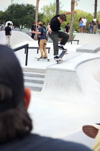 <!--campbellparkopening-->

Marse about to lock into a Flick FS Nosegrind
