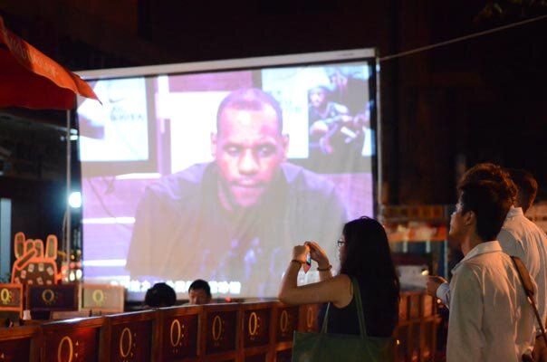 Lebron James in Shanghai China