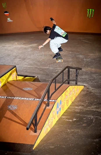 Sena back on his Heeflip game again, this time Gapping to Backlip!
<!--TampaAm21Qualifiers-->