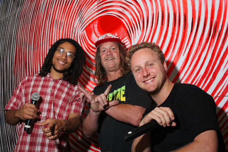 <!--etniesalbumpremiere-->
Our Emcees for the night Tyler Blair, Derick Glancy and special guest on the mic, Paintmaster Pete!
