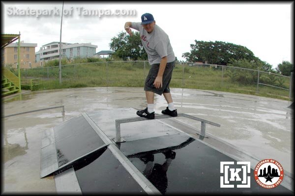 Busted skate park