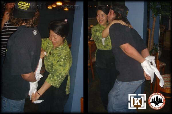 Scotty gets bonded by the waitress