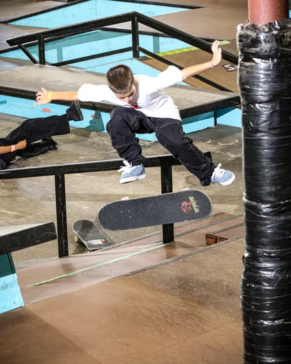 Another Brazilian starting off early at SPoT, this time hailing from Curitiba Paraná. 13 year old Matheus Moletta Reis with a kickflip up the step up.


<!--schoolsoutjam24-->