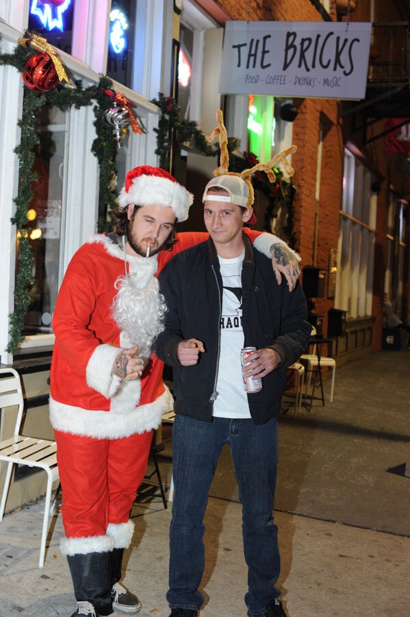Reindeer games going on out front with Casey