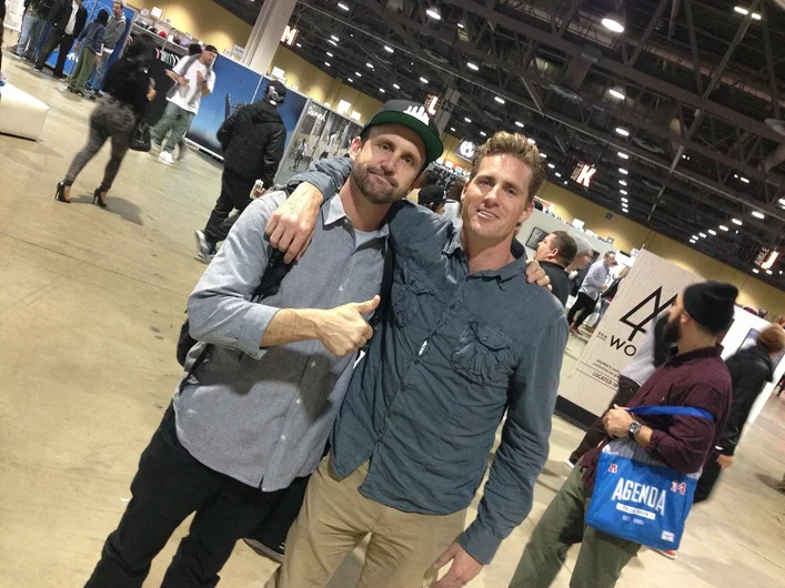 <!-- agendashow2014 -->
Everyone's Favorite, Reese Forbes siting at Agenda with Schaefer 