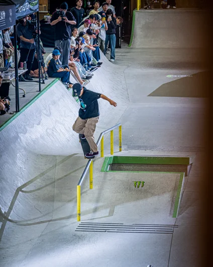 Just like Taisei's crook nollie flip never fails him. I can't wait until he starts to nollie into these things.


<!--damnamjapan2023mensfinals-->