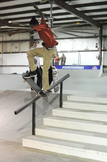 This is Nip Frazier's first Damn Am.  He's here skating late while we're on banner duty.<!-- Damn Am Atlanta 2013: The Road and The Bowl Jam -->