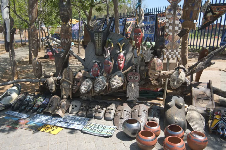 Random artifacts for sale at the landmark history learning spot.<!-- South Africa: Johannesburg for a Day and on to Kimberley -->