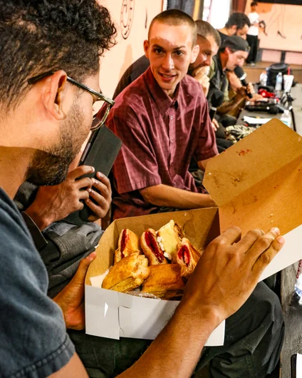 Or maybe they were just happy to see these free pastries arrive mysteriously at the Judges stand…

<!--harvestjam2023-->