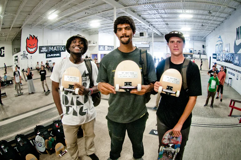 <!--damnammn14finals-->

Malik Jones, Corey Millett, and Dylan Williams placed Top 3 in the best trick down the stairs and rail!  Corey Millett came in 1st.