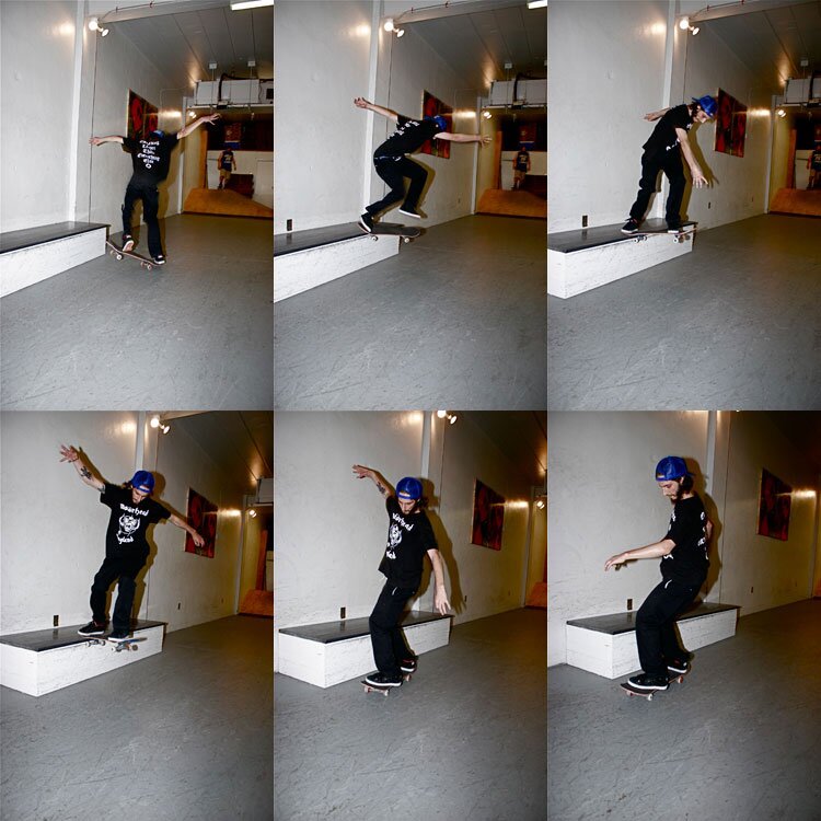 Ian takes advantage with a 270 tailslide