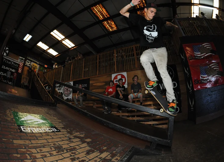 <!-- backtoschoolbash2013 -->

Max Catasus fought hard to get 3rd place in the Sponsored division. Here is Max on a backside-overcrook in his jam.