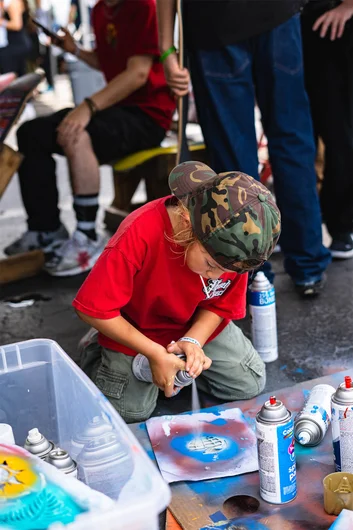 Ride Nature had everything for kids - including spray paint!

<!--tampapro22qualifiers-->