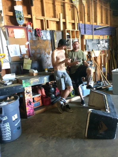 <!--calm2015-->

In the Dungeon, which is where we keep all the tools of the trade and everything behind the scenes and maintenance, as well as the bodies, Schaefer and Josh Knight go over the plan for the weekend to keep it tight around the park.