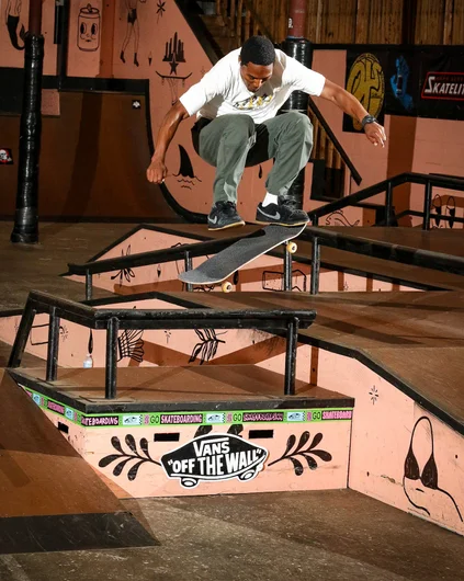 SPoT team OG James Cobb was there! Frontside flip perfection.

<!--goskateboardingday2023-->