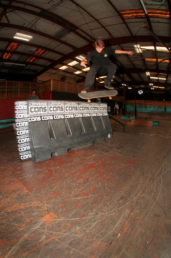 <!--ahday16cons-->

When did everyone learn how to kickflip into things? Marse executing a textbook Kickflip K Grind to end the best trick.
