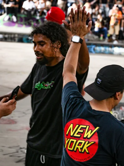 The homies got nothing but love!

<!--damnamnyc23-day2-->