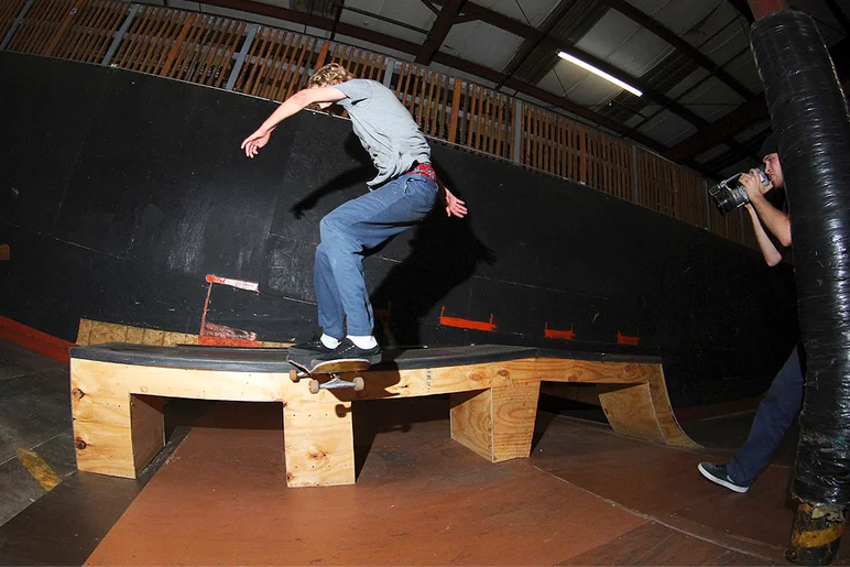 <!--2017coursepart2-->
Shelby Meyer - Gap to Tailslide while Tristan gets the footage.