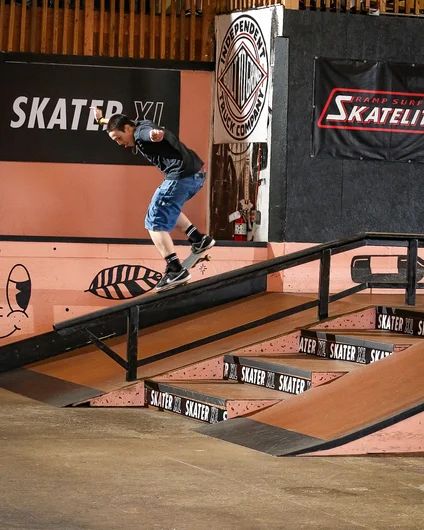 Wyatt Bingham with a full speed back crook

<!--schoolsoutjam2023-->