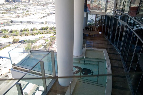 This room has a pool on its balcony