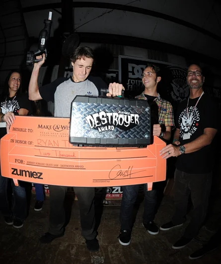 <!-- mawtexasnov13 -->

Ryan Thompson was named the Zumiez Destroyer. Ryan did some unique tricks, and did them with major pop.