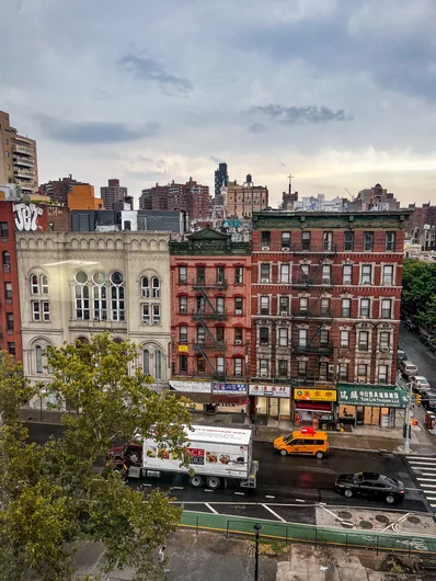 View from the top rope. It was cloudy all weekend and we had a lil rain but we made it happen

<!--damnamnyc23-day1-->