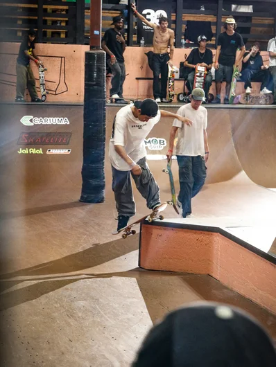 Aimu Yamazuki ends the day with a wild one. Nollie 180 Bennett Grind.

<!--thursdayam2023practice-->
