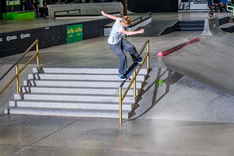 Another Tampa local made their way out to The Berrics. Liam with a nose grind down the 7

<!--damnamla2023qualifiers-->