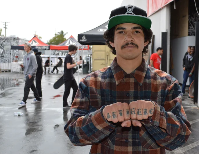 Robbie Russo's knuckles say it all.<!-- Damn Am Costa Mesa 2013 Presented by Volcom -->