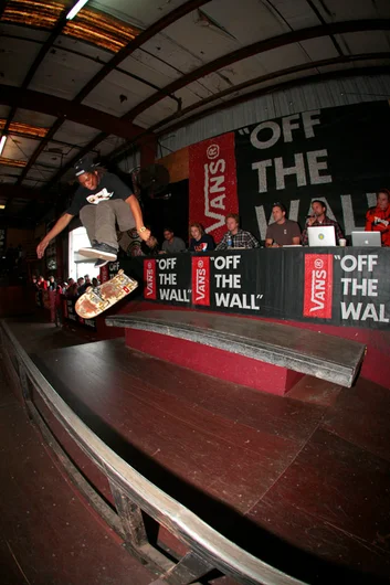 <!--cotc15-->

Markus Jalaber has a style of his own and a killer on the team. Big Varial Heelflip!