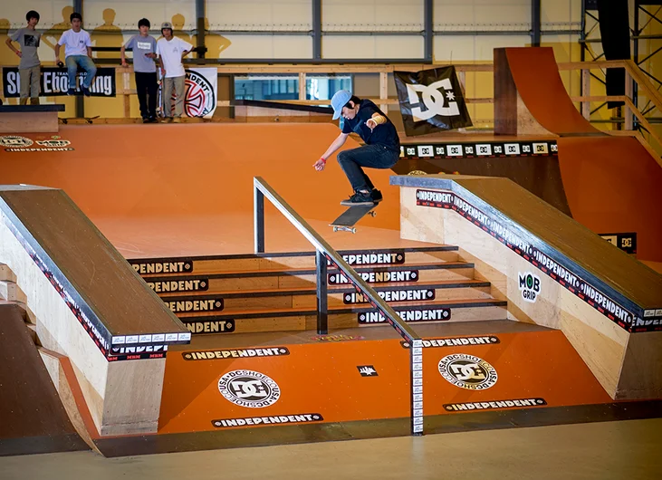 <!--daja18-quals-->

Apparently KF Frontside Boards on this rail is second nature for a lot of these kids. Kento Urano is one of them.