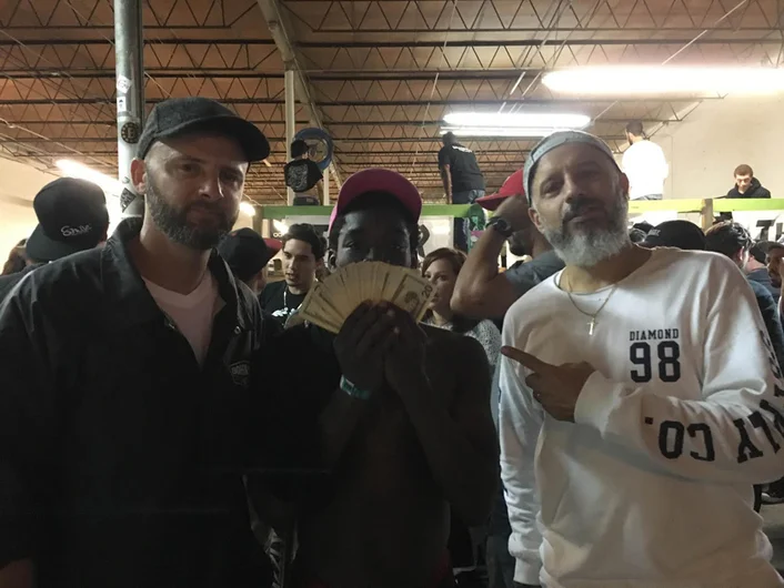 <!--miamitrip16-->

SPoT team rider Zion Wright takes the win and $2,000 in cash! Felix Arguelles and Jason Ranft congratulate him.