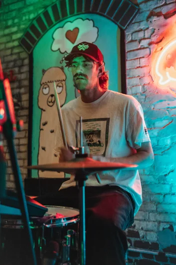 Josh on the drums!

<!--tampapro23fridaynight-->