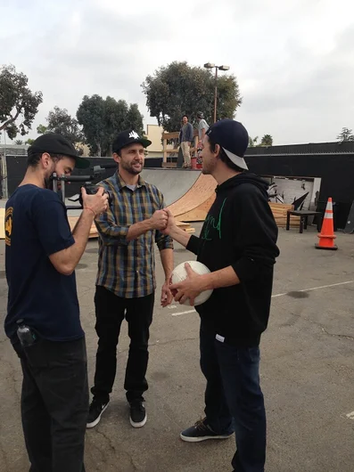 <!-- agendashow2014 -->
Daps with BS and Mark Appleyard at the Element compound in Costa Mesa.