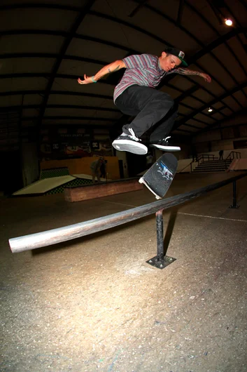 <!--txrt14-->

Texas local, Cody McEntire was there skating. Switch Flip Front Crook. He told me that he had just learned these, you’d never guess because he did it down the handrail in the Best Trick contest the next day. Check that out in our other edit <a href=