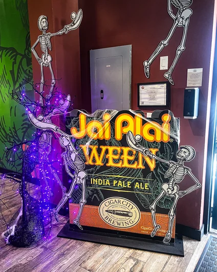 Welcome to Cigar City Brewing in sunny Tampa, FL where we are gearing up for Jai Alai Ween 2023!

<!--cigarcityjaialaiween2023-->