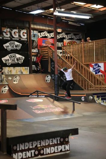 <!--coc2014-->
Lam Le from Galactic G with a proper nollie FS crook.