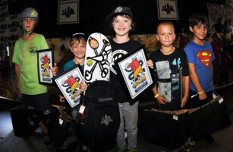 <!--bts14-->

8 and under winners from left to right: Xavier Schwarz, 4th; Danny Boyd, 3rd; Brody Harris, 1st; Silas Backus, 2nd; Enzo Calderazzo, 5th.


