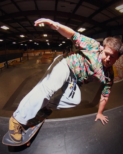 <!--softrolls18-->
Jacob heats up the coping with a Layback Front Rock to start the night.