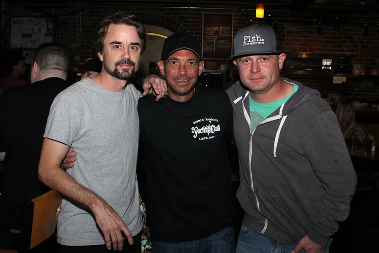 <!--pro17thursnight-->

Jeff Reeves with Kenny Belov, Gavin Napoli.