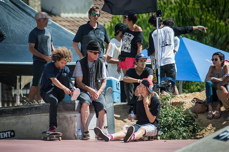 <!--daportsat-->

Here's Tim Zom and Nassim Guammaz getting some useful tips from Jake Phelps.